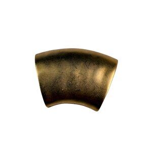 Gold Tone Womens Scarf Holder Vintage Polished Metal Accessory Curved Design